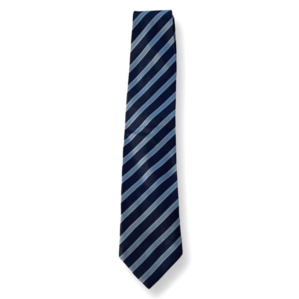 Etro stripped blue navy silk tie